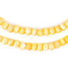 Yellow Rustic Bone Mala Beads (6mm)