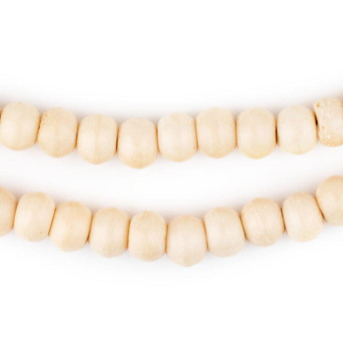 Pastel Orange Bone Mala Beads (8mm) - The Bead Chest