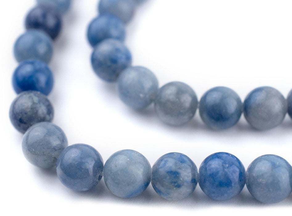 Round Blue Aventurine Beads (8mm) — The Bead Chest