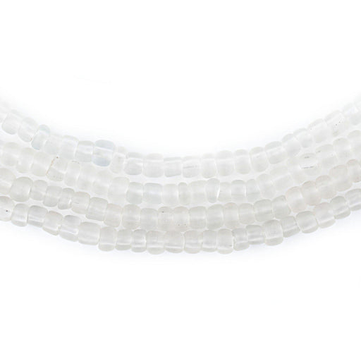 Clear Matte Glass Seed Beads (4mm) - The Bead Chest