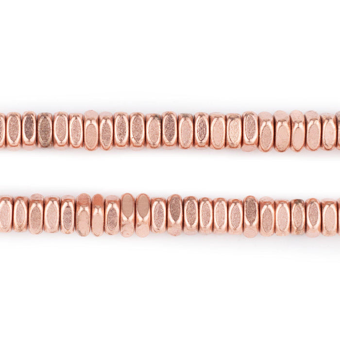 Copper Faceted Square Heishi Beads (6mm) - The Bead Chest
