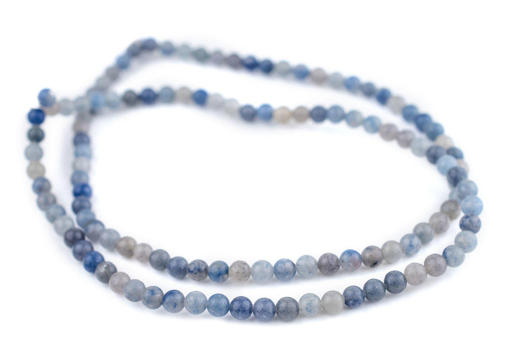 Round Blue Aventurine Beads (6mm) - The Bead Chest