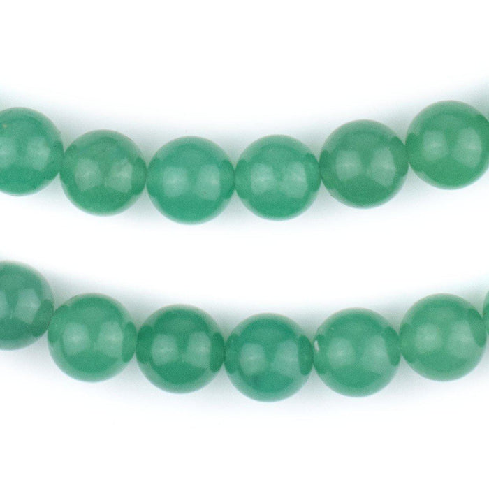 Round Light Green Aventurine Beads (10mm) - The Bead Chest