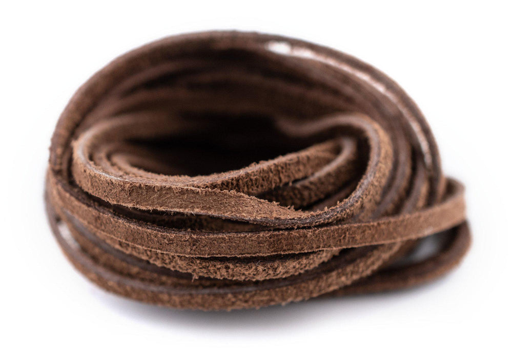 3mm Flat Tan Brown Faux Suede Cord (15ft) — The Bead Chest