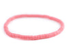 Neon Pink African Vinyl Stretch Bracelet