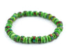 Lime Green Nepal Mala Bracelet