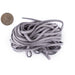 3mm Flat Light Grey Faux Suede Cord (15ft) - The Bead Chest