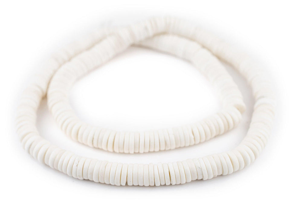 White Bone Button Beads (10mm) - The Bead Chest