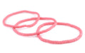 Neon Pink African Vinyl Stretch Bracelet - The Bead Chest