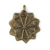 Dark Brass 10-Point Baule Star Pendant (41x47mm)