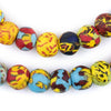 House Medley Round Fused Recycled Glass Beads (14mm)