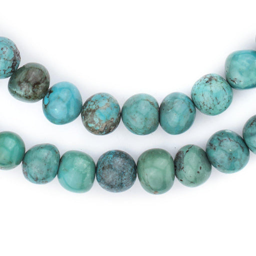 Rounded Turquoise Stone Beads (10mm) - The Bead Chest
