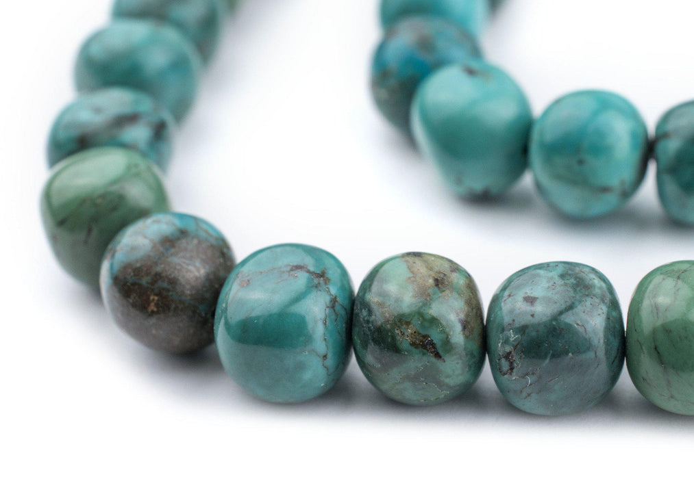 Rounded Turquoise Stone Beads (10mm) - The Bead Chest