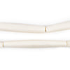 White Bone Hair Pipe Beads (2 inches, 50mm)