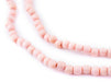 Pink Round Natural Wood Beads (5mm) - The Bead Chest