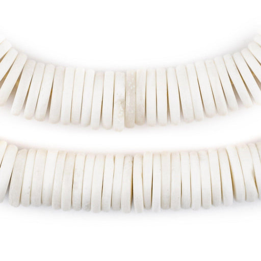 White Bone Button Beads (14mm) - The Bead Chest
