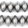 Ethiopian Silver Saucer Beads (24mm)
