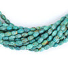 Aqua Turquoise Rice Beads (6x4mm)