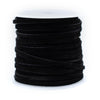 3.0mm Black Flat Suede Leather Cord (75ft)