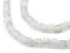 Light Grey Recycled Glass Beads (9mm) - The Bead Chest