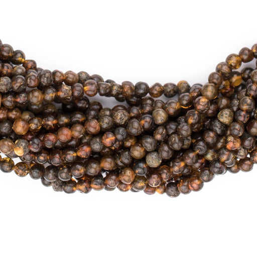 Rustic Natural Amber Beads (4mm) - The Bead Chest