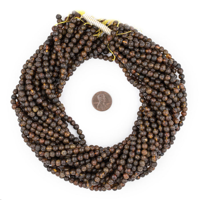Rustic Natural Amber Beads (5mm) - The Bead Chest