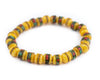 Yellow Nepal Mala Bracelet