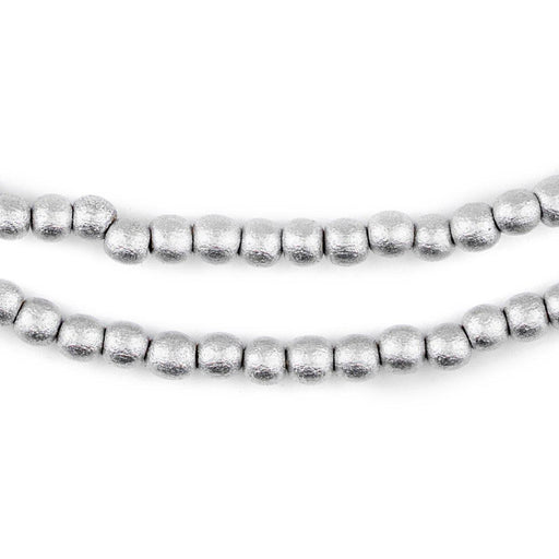 Silver Round Natural Wood Beads (5mm)