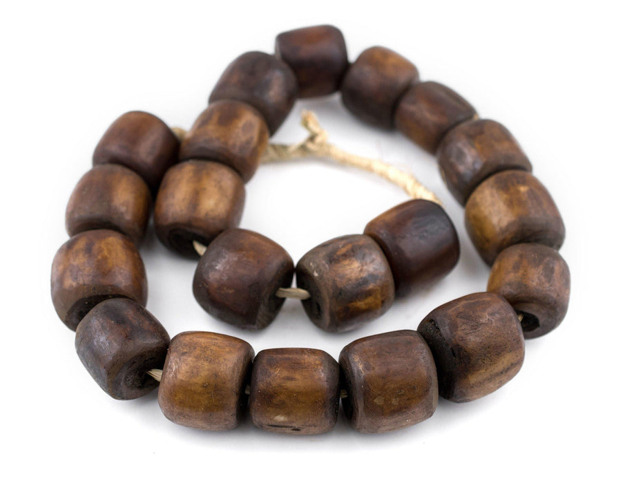 Brown Kenya Bone Beads (Barrel) - The Bead Chest