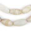 Old Nigerian White Agate Beads (9-17mm)