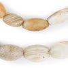 Old Nigerian White Agate Beads (9-17mm)