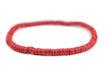 Red African Vinyl Stretch Bracelet - The Bead Chest