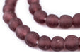 Purple Recycled Glass Beads (14mm) - The Bead Chest