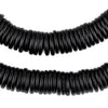 Black Bone Button Beads (12mm)