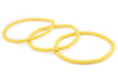 Yellow African Vinyl Stretch Bracelet - The Bead Chest