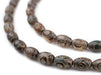 Premium Oval Tibetan Agate Eye Beads (12x8mm) - The Bead Chest