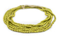 Lime Green Java Glass Heishi Beads - The Bead Chest