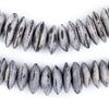 Grey Bone Saucer Beads