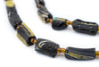 Black Roman Glass Bangle Beads - The Bead Chest