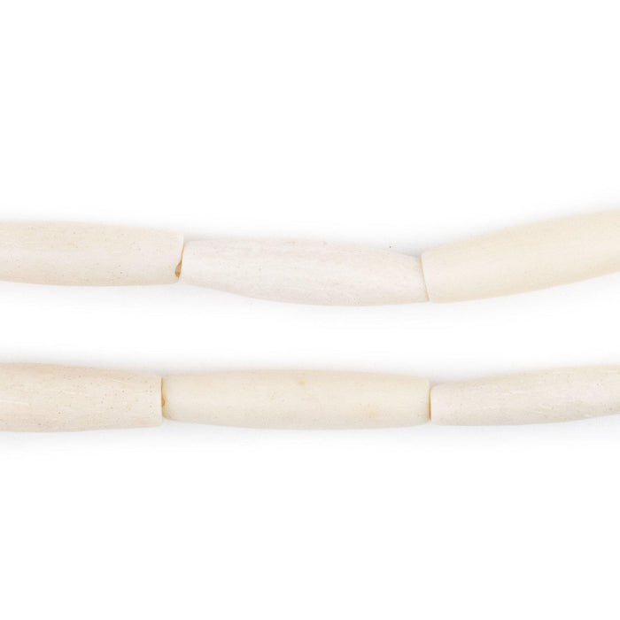 White Bone Hair Pipe Beads (1 inch, 25mm) - The Bead Chest