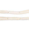 White Bone Hair Pipe Beads (1 inch, 25mm)