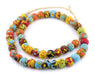 House Medley Round Fused Recycled Glass Beads (14mm) - The Bead Chest