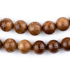 Brown Round Wooden Arabian Prayer Beads (12mm)