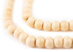 Pastel Orange Bone Mala Beads (8mm) - The Bead Chest