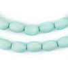 Pistachio Green Oval Natural Wood Beads (15x10mm)