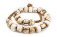 Dark Inlaid Naga Conch Shell Beads (18mm) - The Bead Chest