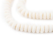 White Bone Mala Disk Beads (8mm) - The Bead Chest