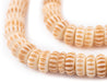 Beige Carved Disk Bone Beads (8mm) - The Bead Chest