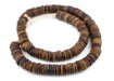 Brown Coconut Bone Heishi Beads (14mm) - The Bead Chest