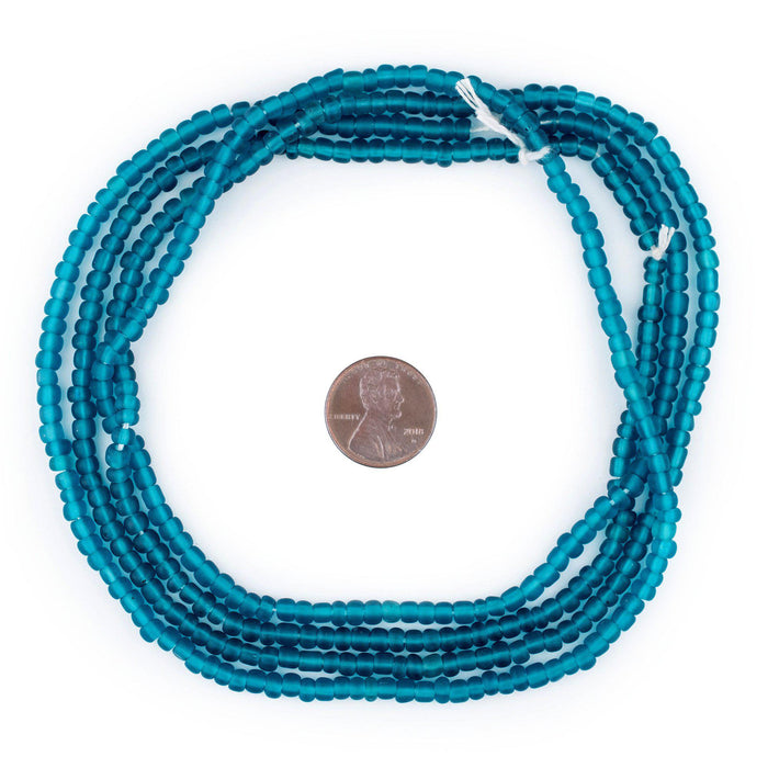 Teal Matte Glass Seed Beads (4mm) - The Bead Chest
